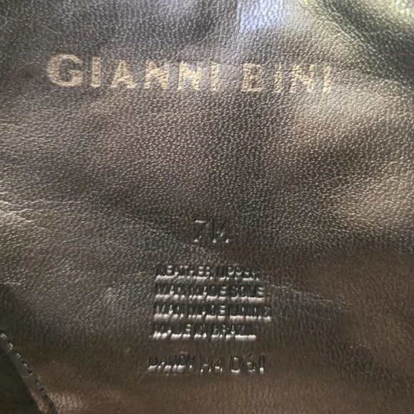 GIANNI BINI Leather Dandy Brown Western Style Booties size 7 - Picture 11 of 13